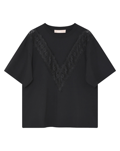 Day Birger et Mikkelsen - DAYDrewa Lace T-shirt - Black